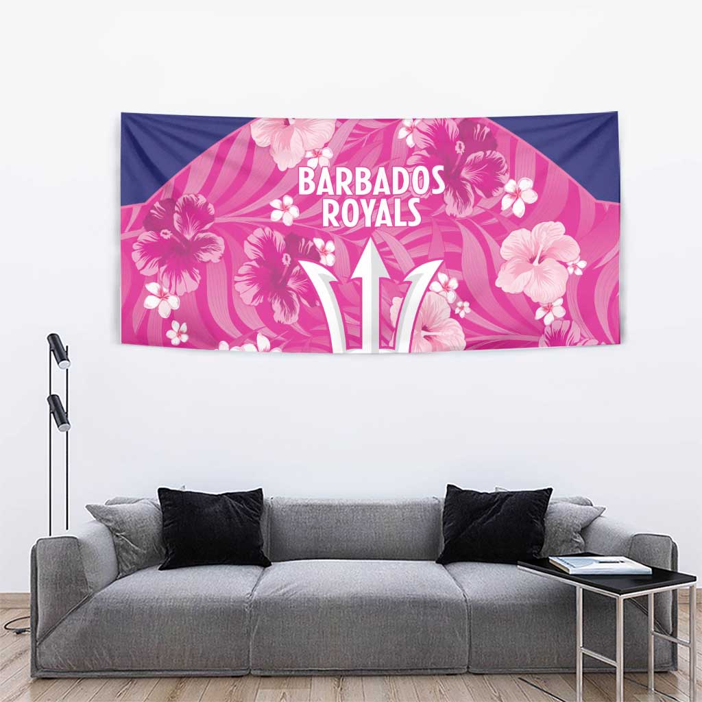 Barbados Royals Cricket Tapestry 2025 Go Tridents Tropical Style - Wonder Print Shop