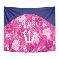 Barbados Royals Cricket Tapestry 2025 Go Tridents Tropical Style - Wonder Print Shop