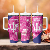 Custom Barbados Royals Cricket Tumbler With Handle 2025 Go Tridents Tropical Style - Wonder Print Shop