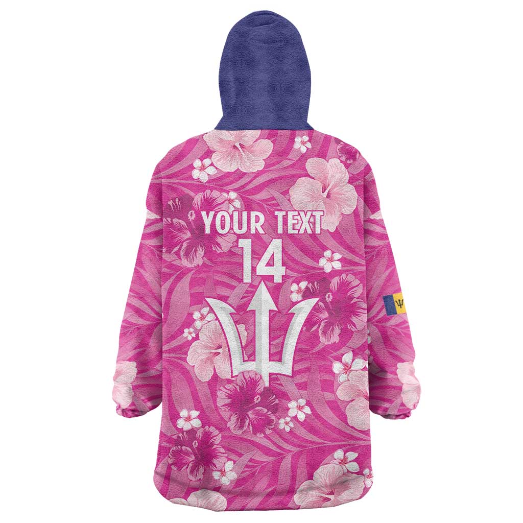 Custom Barbados Royals Cricket Wearable Blanket Hoodie 2025 Go Tridents Tropical Style - Wonder Print Shop