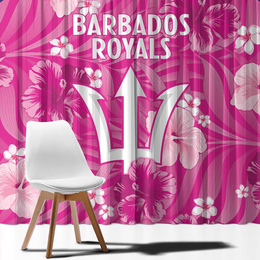 Barbados Royals Cricket Window Curtain 2025 Go Tridents Tropical Style - Wonder Print Shop