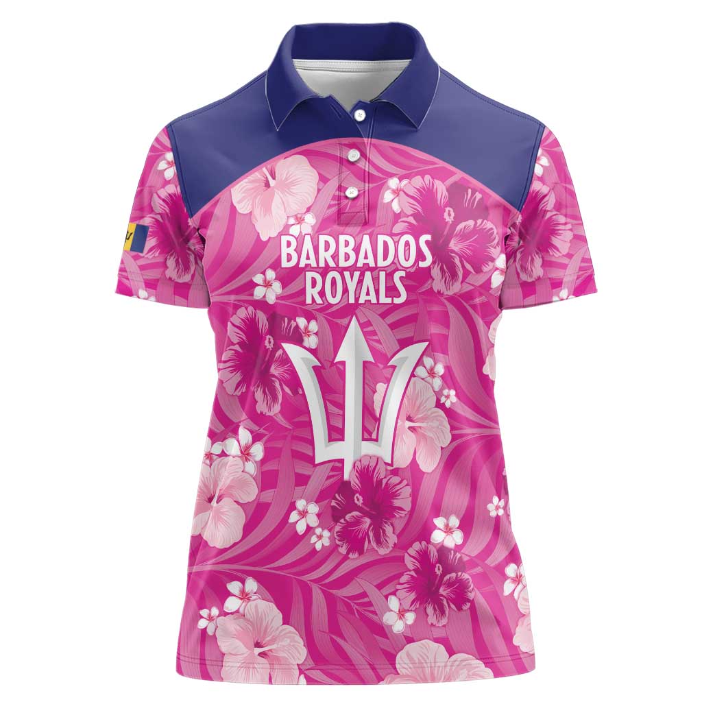 Custom Barbados Royals Cricket Women Polo Shirt 2025 Go Tridents Tropical Style - Wonder Print Shop