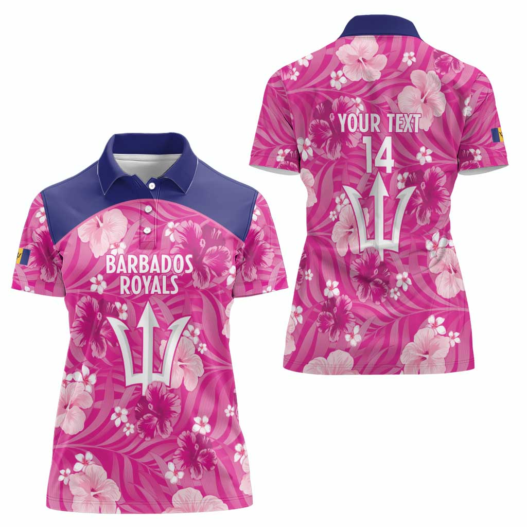 Custom Barbados Royals Cricket Women Polo Shirt 2025 Go Tridents Tropical Style - Wonder Print Shop