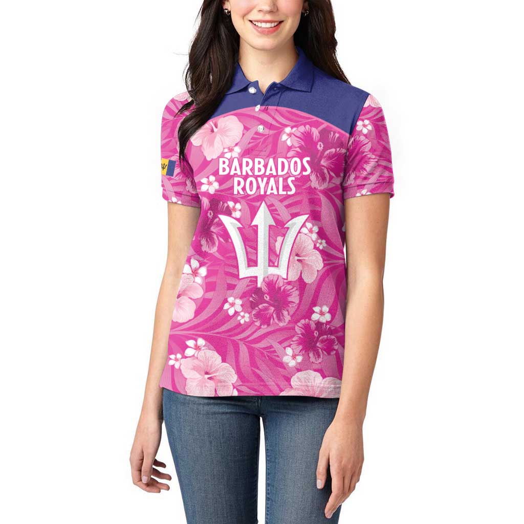 Custom Barbados Royals Cricket Women Polo Shirt 2025 Go Tridents Tropical Style - Wonder Print Shop