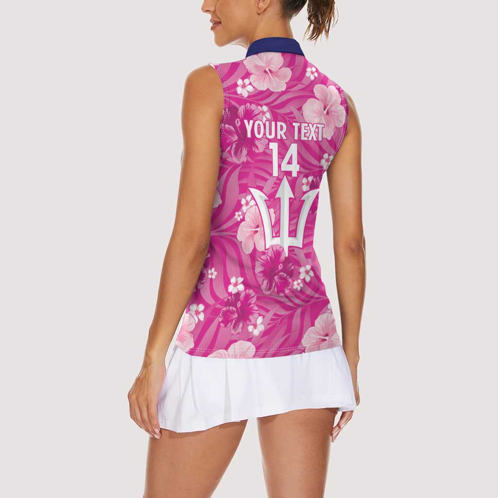 Custom Barbados Royals Cricket Women Sleeveless Polo Shirt 2025 Go Tridents Tropical Style - Wonder Print Shop