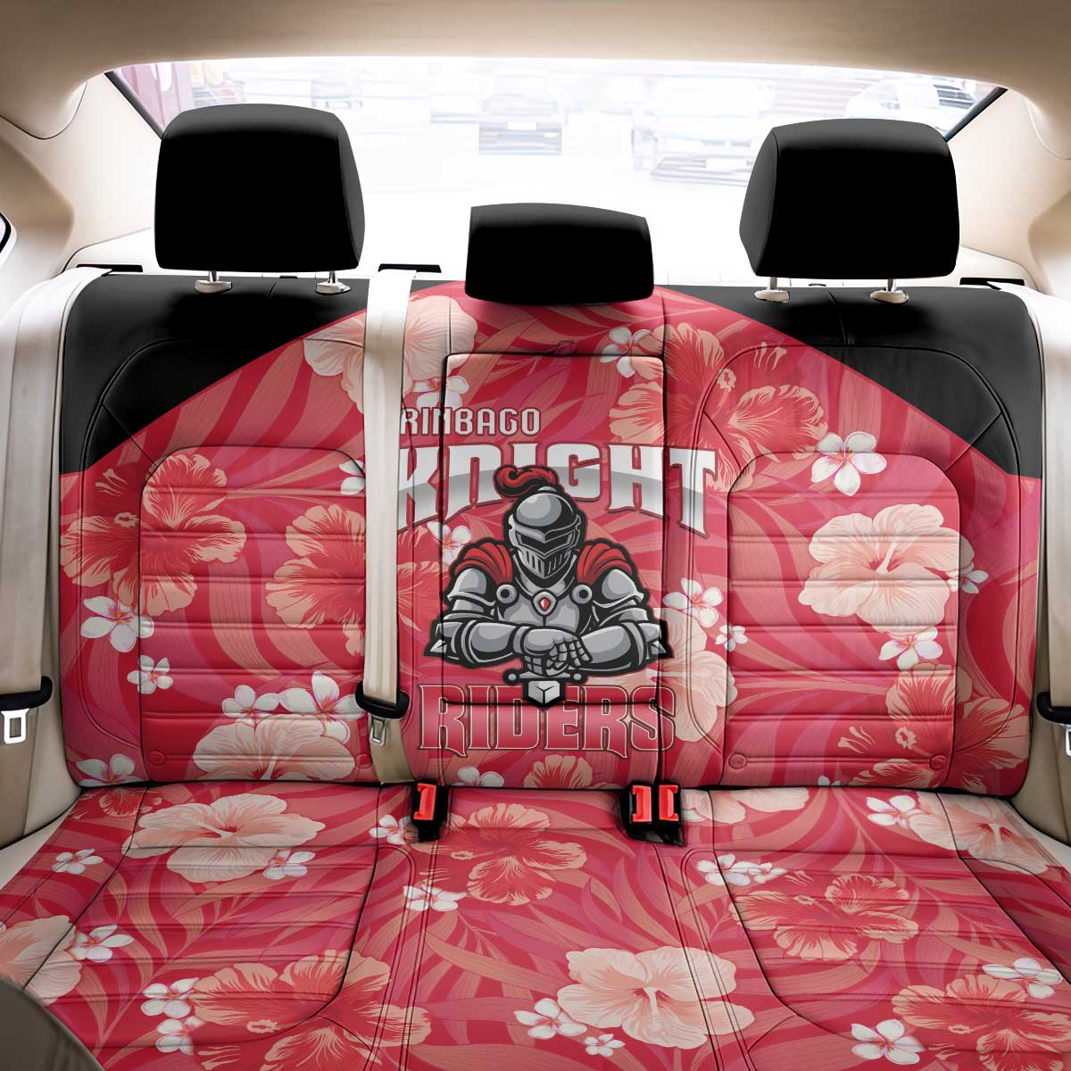 Trinidad and Tobago Cricket Back Car Seat Cover 2025 Go Knight Riders Tropical Style - Wonder Print Shop