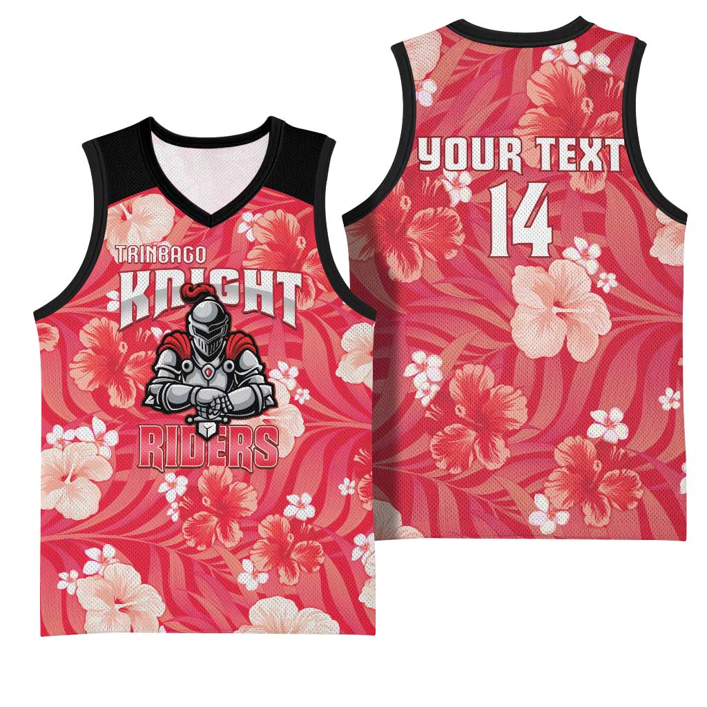 Custom Trinidad and Tobago Cricket Basketball Jersey 2025 Go Knight Riders Tropical Style - Wonder Print Shop