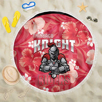 Trinidad and Tobago Cricket Beach Blanket 2025 Go Knight Riders Tropical Style - Wonder Print Shop
