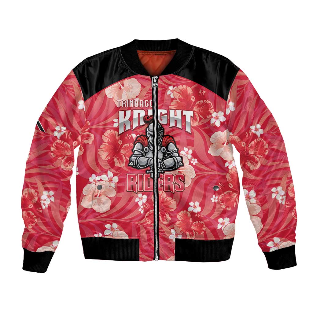 Custom Trinidad and Tobago Cricket Bomber Jacket 2025 Go Knight Riders Tropical Style - Wonder Print Shop