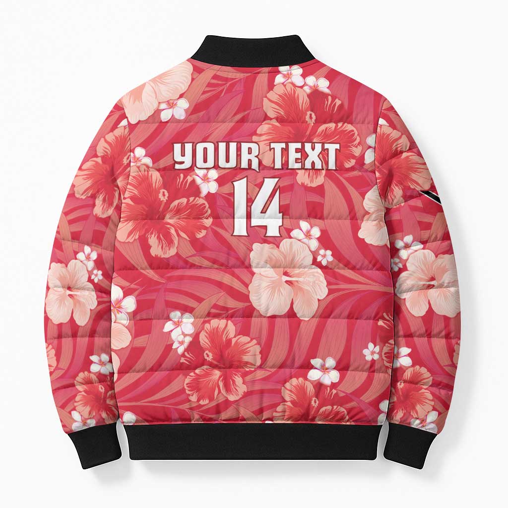 Custom Trinidad and Tobago Cricket Bomber Puffer Jacket 2025 Go Knight Riders Tropical Style - Wonder Print Shop