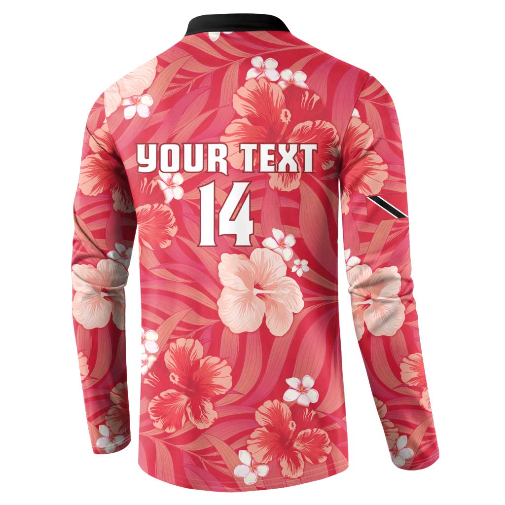 Custom Trinidad and Tobago Cricket Button Sweatshirt 2025 Go Knight Riders Tropical Style - Wonder Print Shop