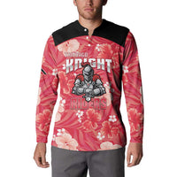 Custom Trinidad and Tobago Cricket Button Sweatshirt 2025 Go Knight Riders Tropical Style - Wonder Print Shop