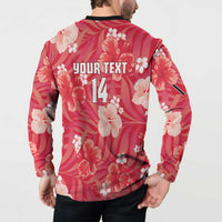 Custom Trinidad and Tobago Cricket Button Sweatshirt 2025 Go Knight Riders Tropical Style - Wonder Print Shop