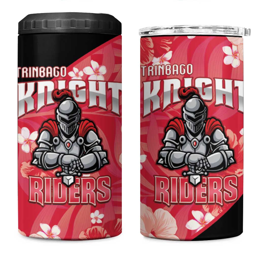 Trinidad and Tobago Cricket 4 in 1 Can Cooler Tumbler 2025 Go Knight Riders Tropical Style - Wonder Print Shop