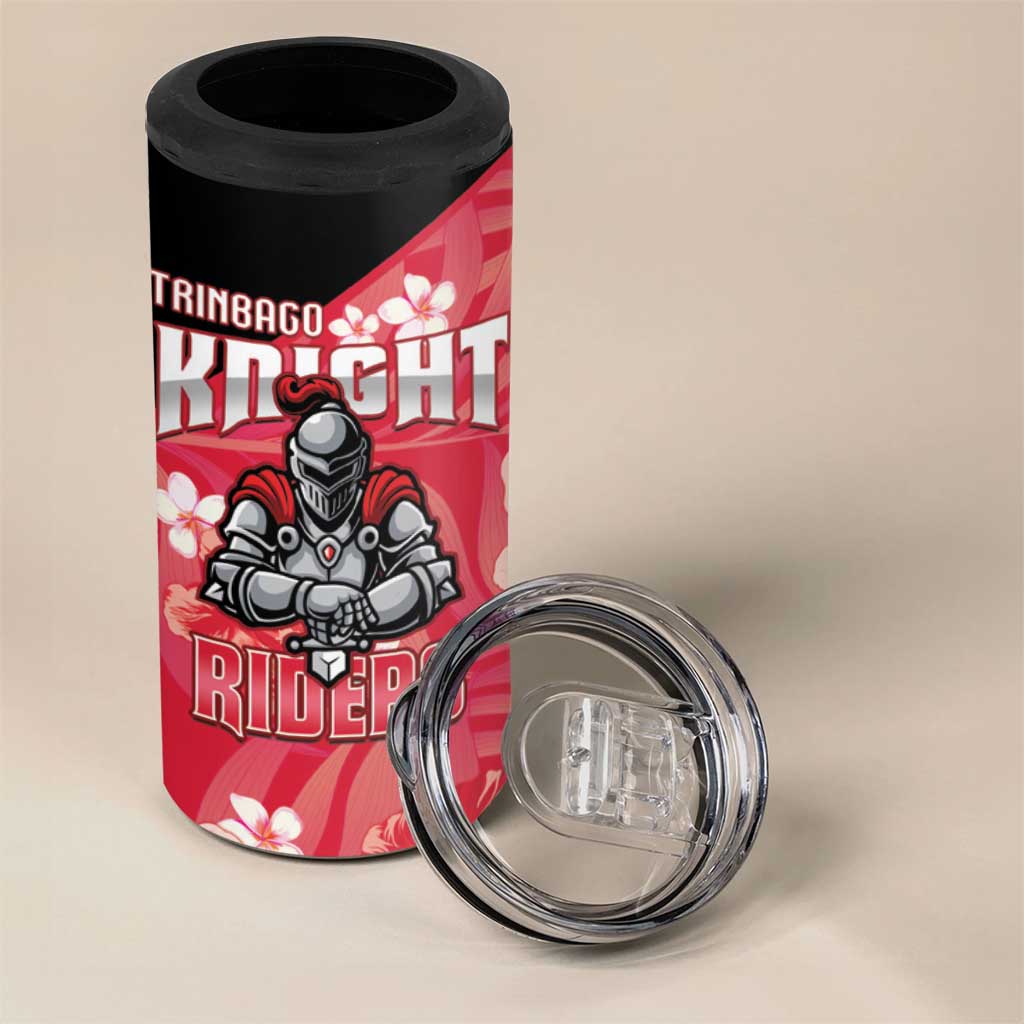 Trinidad and Tobago Cricket 4 in 1 Can Cooler Tumbler 2025 Go Knight Riders Tropical Style - Wonder Print Shop
