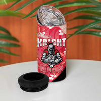 Trinidad and Tobago Cricket 4 in 1 Can Cooler Tumbler 2025 Go Knight Riders Tropical Style - Wonder Print Shop
