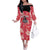Custom Trinidad and Tobago Cricket Family Matching Off The Shoulder Long Sleeve Dress and Hawaiian Shirt 2025 Go Knight Riders Tropical Style - Wonder Print Shop