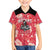 Custom Trinidad and Tobago Cricket Family Matching Off The Shoulder Long Sleeve Dress and Hawaiian Shirt 2025 Go Knight Riders Tropical Style - Wonder Print Shop