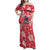 Custom Trinidad and Tobago Cricket Family Matching Off Shoulder Maxi Dress and Hawaiian Shirt 2025 Go Knight Riders Tropical Style - Wonder Print Shop