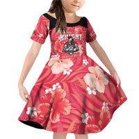 Custom Trinidad and Tobago Cricket Family Matching Off Shoulder Short Dress and Hawaiian Shirt 2025 Go Knight Riders Tropical Style - Wonder Print Shop