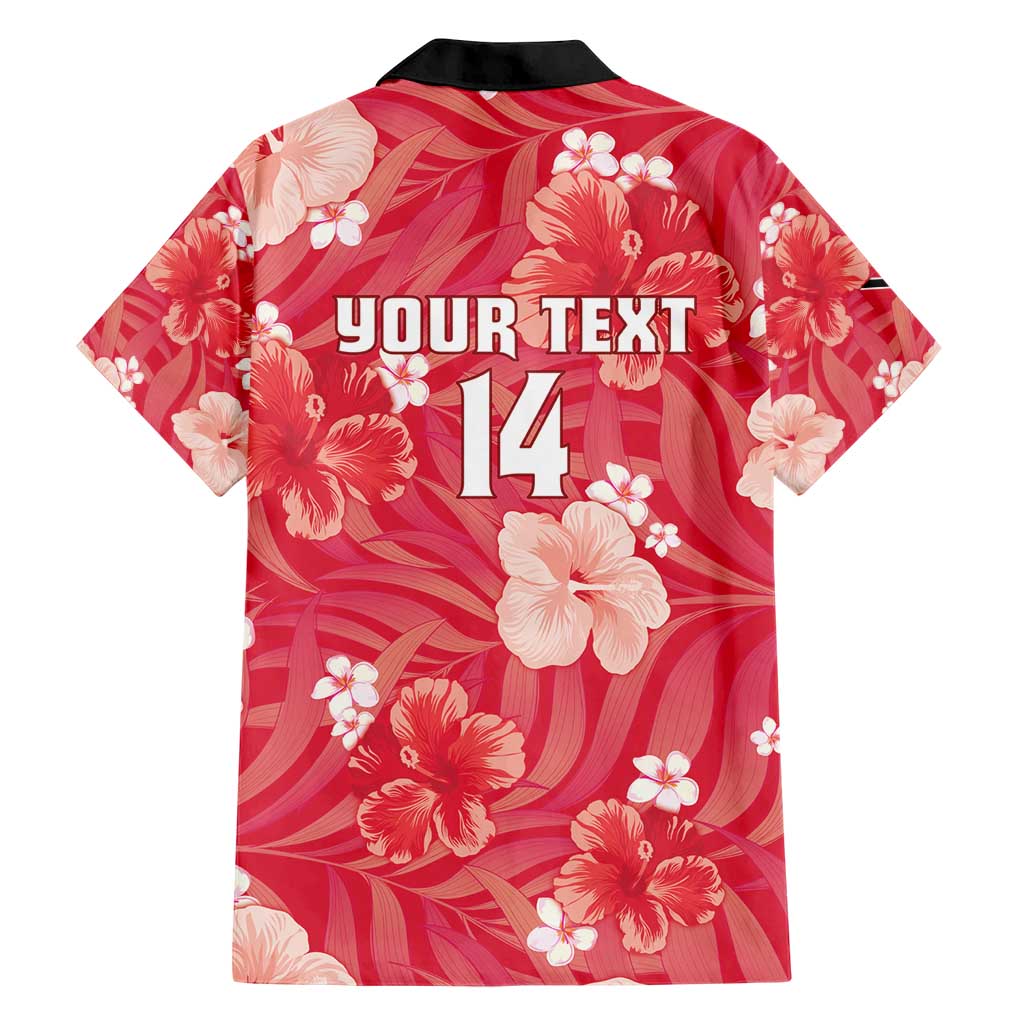 Custom Trinidad and Tobago Cricket Family Matching Short Sleeve Bodycon Dress and Hawaiian Shirt 2025 Go Knight Riders Tropical Style - Wonder Print Shop