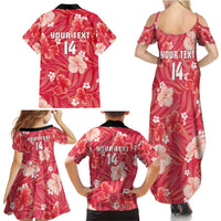 Custom Trinidad and Tobago Cricket Family Matching Summer Maxi Dress and Hawaiian Shirt 2025 Go Knight Riders Tropical Style - Wonder Print Shop