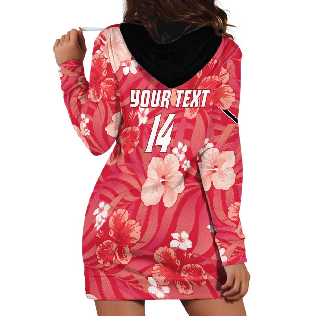Custom Trinidad and Tobago Cricket Hoodie Dress 2025 Go Knight Riders Tropical Style - Wonder Print Shop