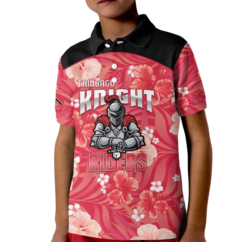 Custom Trinidad and Tobago Cricket Kid Polo Shirt 2025 Go Knight Riders Tropical Style - Wonder Print Shop