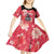 Custom Trinidad and Tobago Cricket Kid Short Sleeve Dress 2025 Go Knight Riders Tropical Style - Wonder Print Shop
