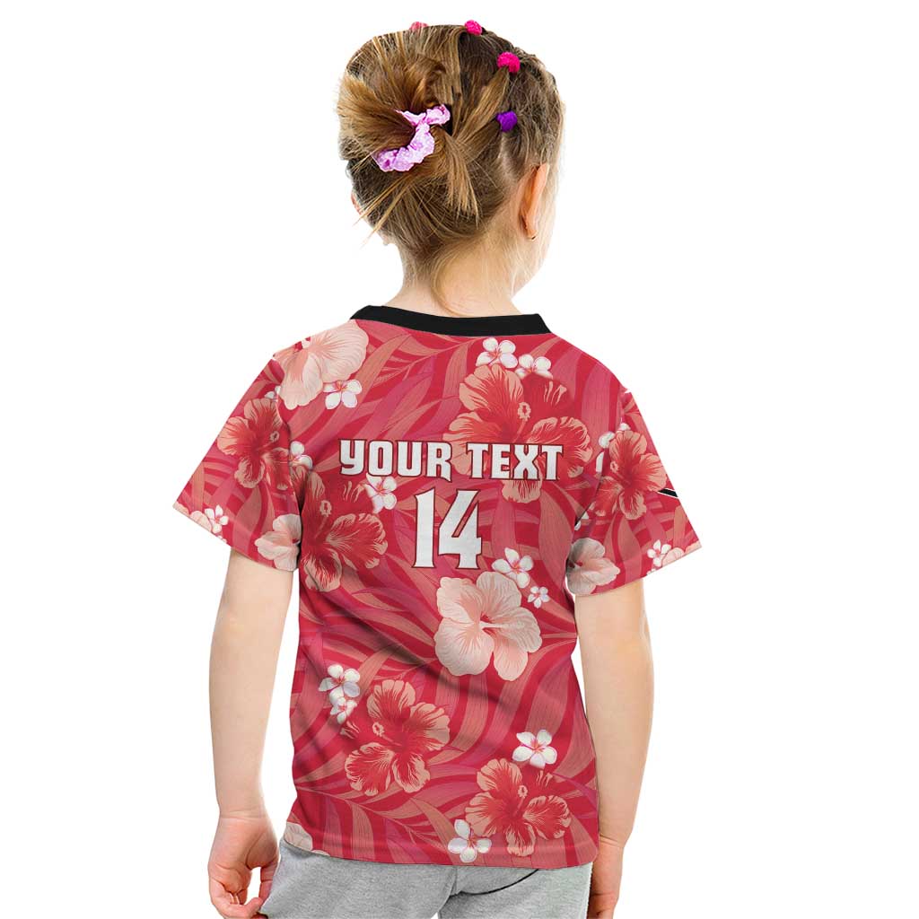 Custom Trinidad and Tobago Cricket Kid T Shirt 2025 Go Knight Riders Tropical Style - Wonder Print Shop