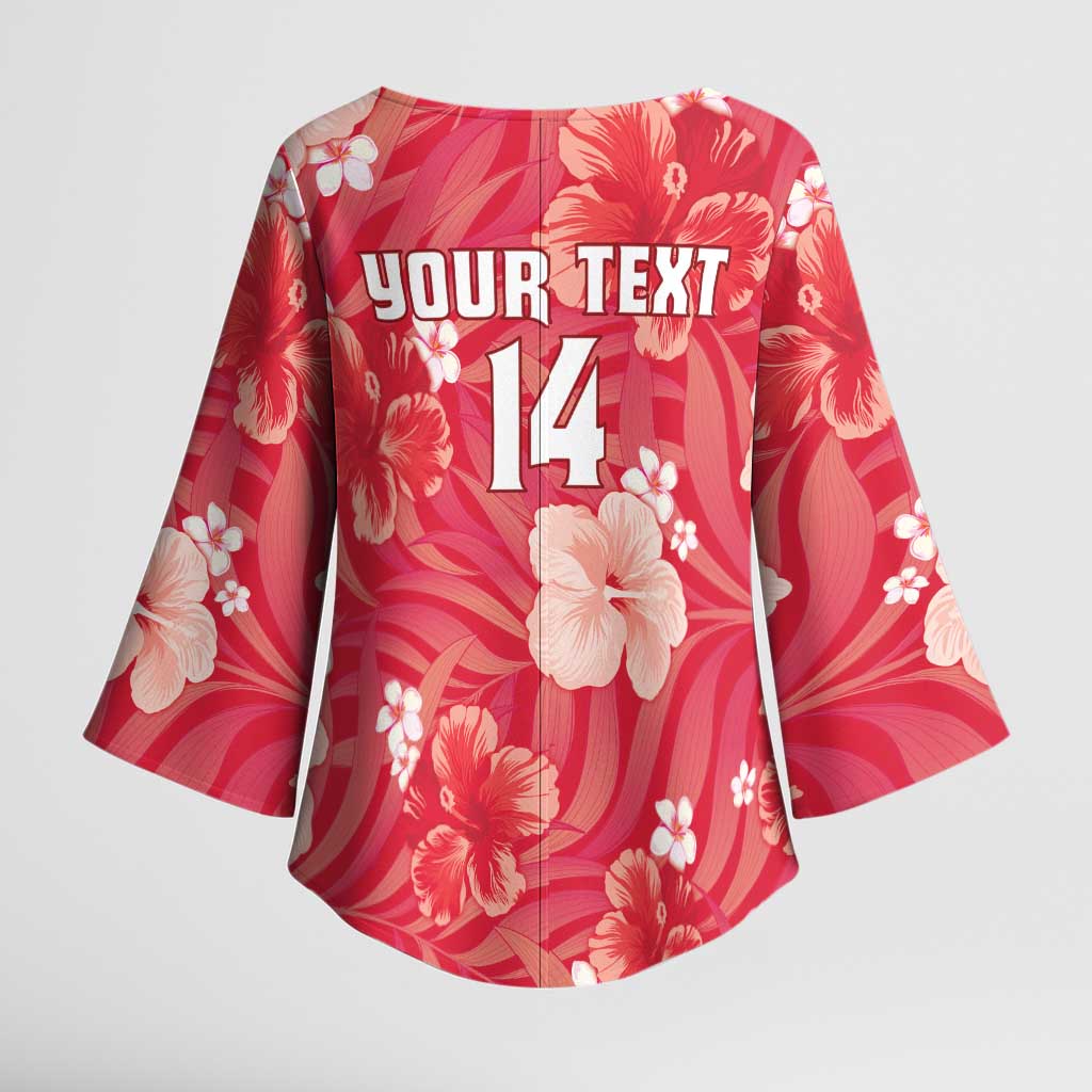 Custom Trinidad and Tobago Cricket Kimono Sleeve Blouse 2025 Go Knight Riders Tropical Style - Wonder Print Shop