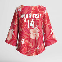 Custom Trinidad and Tobago Cricket Kimono Sleeve Blouse 2025 Go Knight Riders Tropical Style - Wonder Print Shop