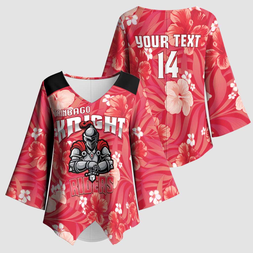 Custom Trinidad and Tobago Cricket Kimono Sleeve Blouse 2025 Go Knight Riders Tropical Style - Wonder Print Shop