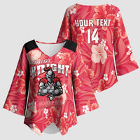 Custom Trinidad and Tobago Cricket Kimono Sleeve Blouse 2025 Go Knight Riders Tropical Style - Wonder Print Shop