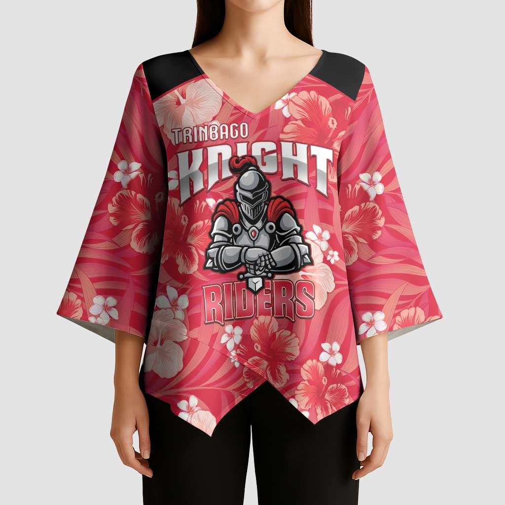 Custom Trinidad and Tobago Cricket Kimono Sleeve Blouse 2025 Go Knight Riders Tropical Style - Wonder Print Shop