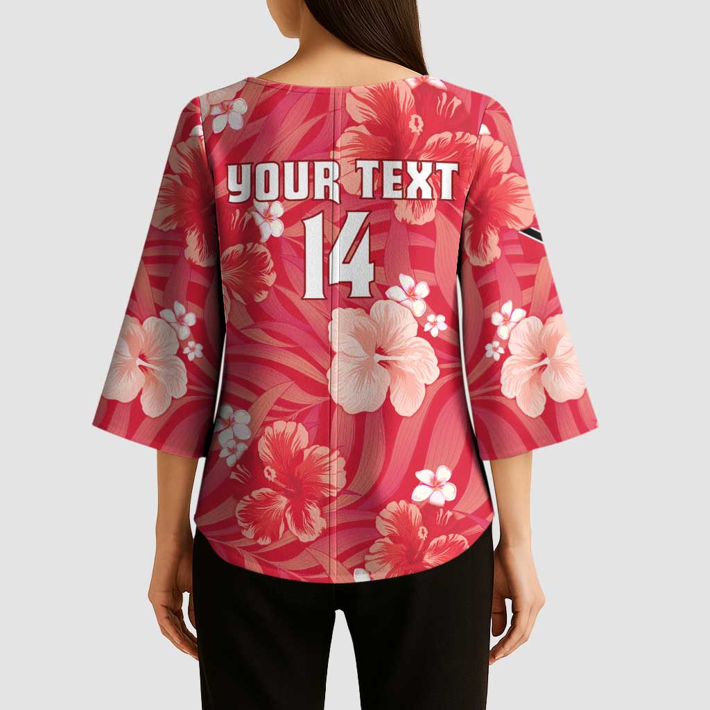 Custom Trinidad and Tobago Cricket Kimono Sleeve Blouse 2025 Go Knight Riders Tropical Style - Wonder Print Shop