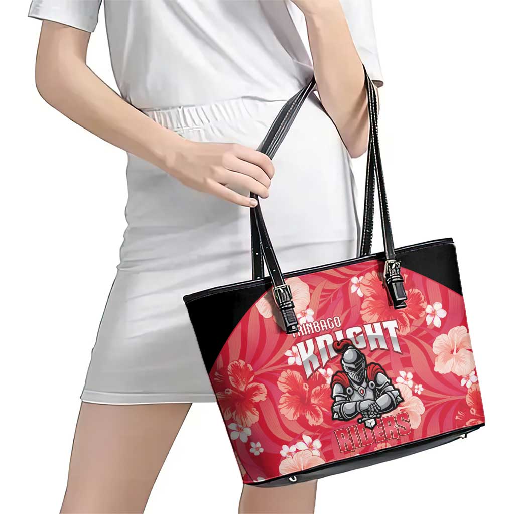 Trinidad and Tobago Cricket Leather Tote Bag 2025 Go Knight Riders Tropical Style - Wonder Print Shop