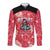 Custom Trinidad and Tobago Cricket Long Sleeve Button Shirt 2025 Go Knight Riders Tropical Style - Wonder Print Shop