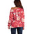 Custom Trinidad and Tobago Cricket Off Shoulder Sweater 2025 Go Knight Riders Tropical Style - Wonder Print Shop