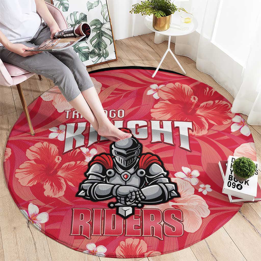 Trinidad and Tobago Cricket Round Carpet 2025 Go Knight Riders Tropical Style - Wonder Print Shop