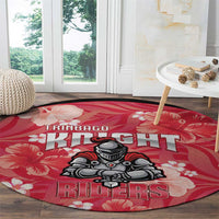 Trinidad and Tobago Cricket Round Carpet 2025 Go Knight Riders Tropical Style - Wonder Print Shop