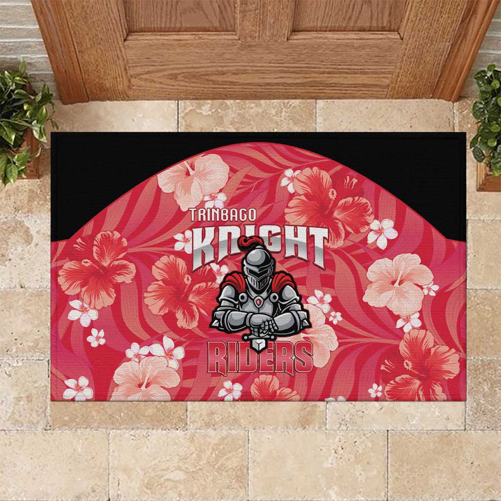 Trinidad and Tobago Cricket Rubber Doormat 2025 Go Knight Riders Tropical Style - Wonder Print Shop