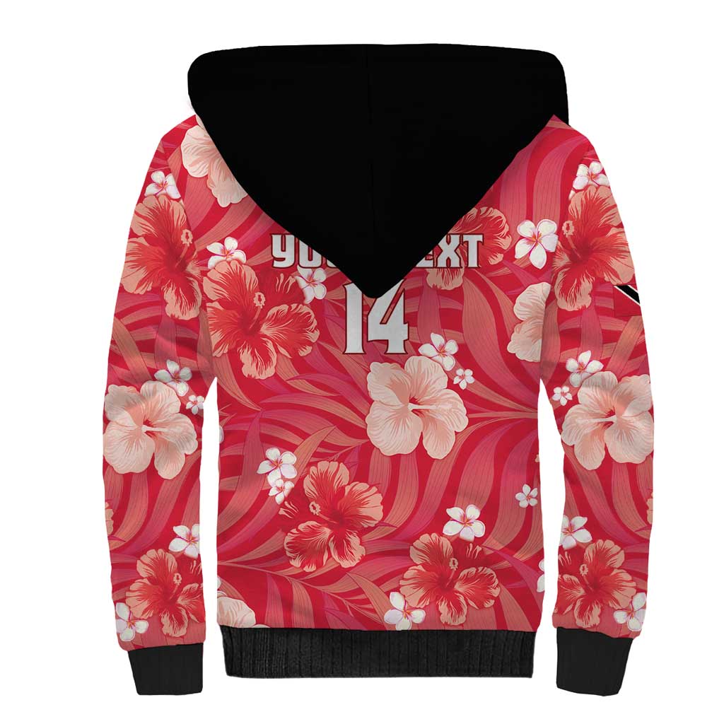 Custom Trinidad and Tobago Cricket Sherpa Hoodie 2025 Go Knight Riders Tropical Style - Wonder Print Shop