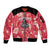 Custom Trinidad and Tobago Cricket Sleeve Zip Bomber Jacket 2025 Go Knight Riders Tropical Style - Wonder Print Shop