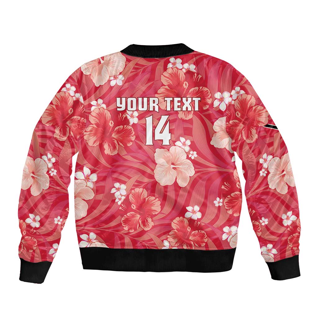 Custom Trinidad and Tobago Cricket Sleeve Zip Bomber Jacket 2025 Go Knight Riders Tropical Style - Wonder Print Shop