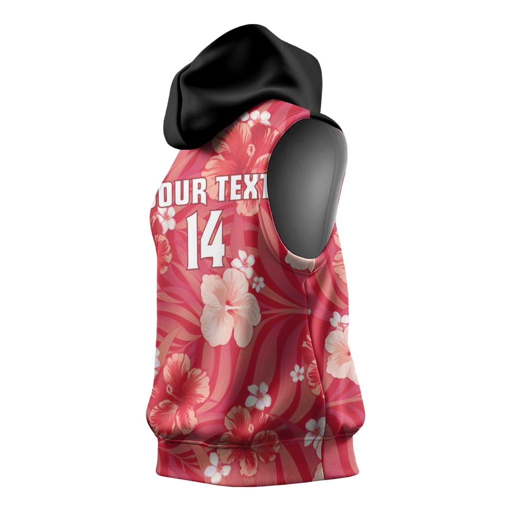 Custom Trinidad and Tobago Cricket Sleeveless Hoodie 2025 Go Knight Riders Tropical Style - Wonder Print Shop