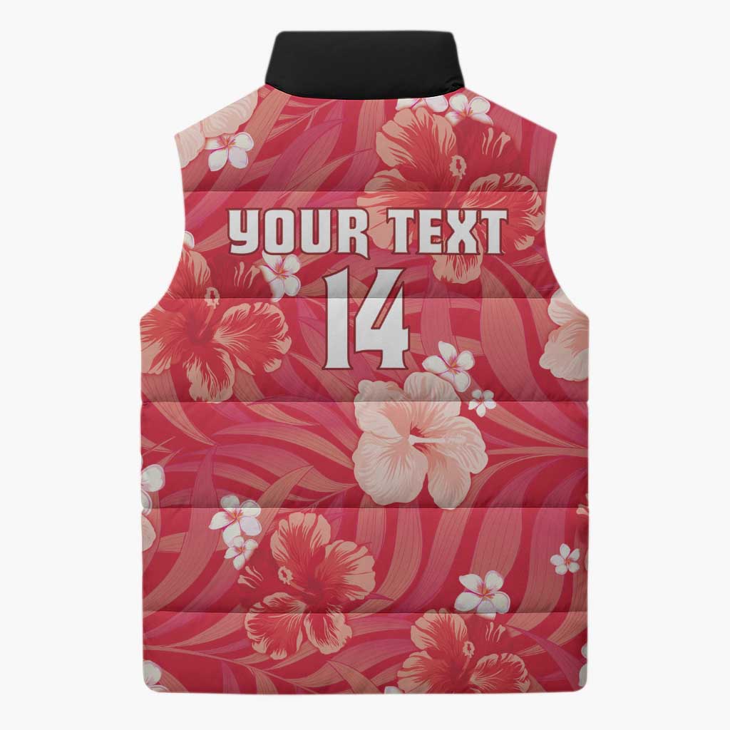 Custom Trinidad and Tobago Cricket Sleeveless Puffer Jacket 2025 Go Knight Riders Tropical Style - Wonder Print Shop