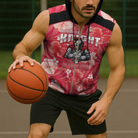 Custom Trinidad and Tobago Cricket Sleeveless Zip Hoodie 2025 Go Knight Riders Tropical Style - Wonder Print Shop