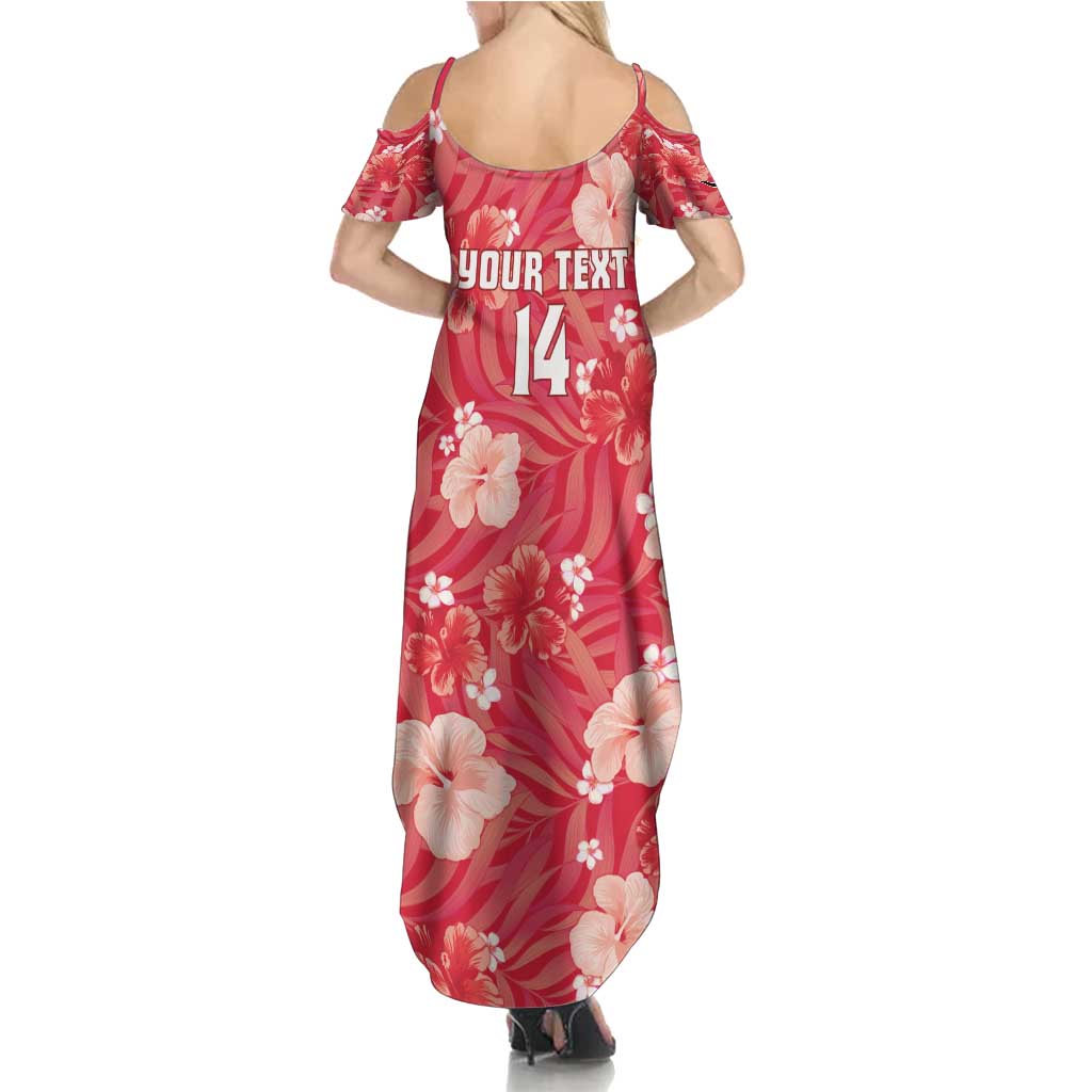 Custom Trinidad and Tobago Cricket Summer Maxi Dress 2025 Go Knight Riders Tropical Style - Wonder Print Shop