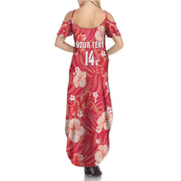 Custom Trinidad and Tobago Cricket Summer Maxi Dress 2025 Go Knight Riders Tropical Style - Wonder Print Shop